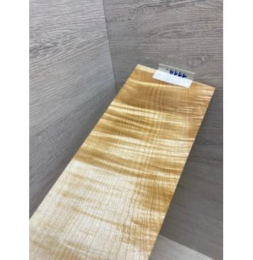 Клён Белый Явор, Волнистый заготовка накладки на головку грифа Смешанный ААА Волна ААА 7х102х240 мм-1