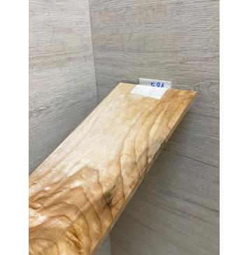 Клён Чёрный Явор, Волнистый заготовка накладки на головку грифа Тангент АА Волна А 6х113х250 мм-1