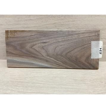 Орех Американский Заболонь заготовка накладки на головку грифа Тангент ААА 6х105х255 мм-5