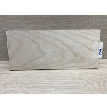 Клён Белый заготовка накладки на головку грифа Тангент ААА 5.5х113х260 мм-5