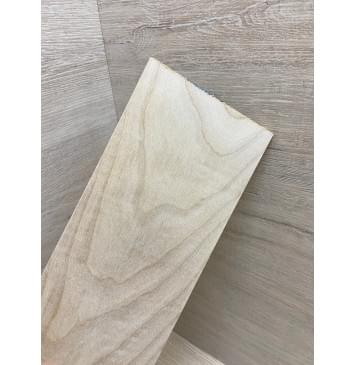 Клён Белый заготовка накладки на головку грифа Тангент ААА 5.5х113х260 мм-3