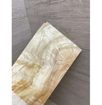 Осина Сувель заготовка накладки на головку грифа Смешанный ААА 5х(88-95)х190 мм-4