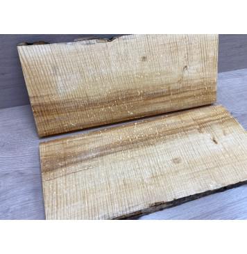 Клён Американский Spalted Волнистый заготовка на топ Смешанный АА Волна ААА 20х182-195х475 мм (2 шт книжкой) Уценка-гнилостные поражения древесины,под стабилизацию или работу с порозаполнителями-9