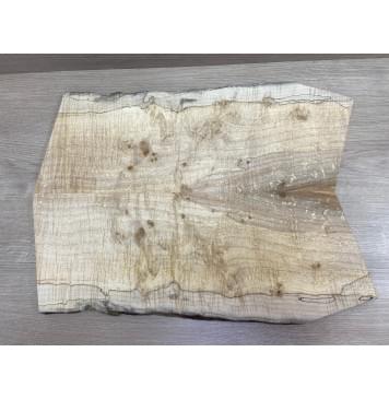 Клён Американский Spalted Волнистый заготовка на топ Смешанный А Волна АА 19х185-200х520 мм (2 шт книжкой) Уценка-гнилостные поражения древесины,под стабилизацию или работу с порозаполнителями-3