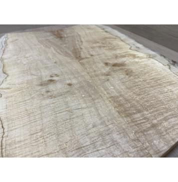 Клён Американский Spalted Волнистый заготовка на топ Смешанный А Волна АА 19х185-200х520 мм (2 шт книжкой) Уценка-гнилостные поражения древесины,под стабилизацию или работу с порозаполнителями-10