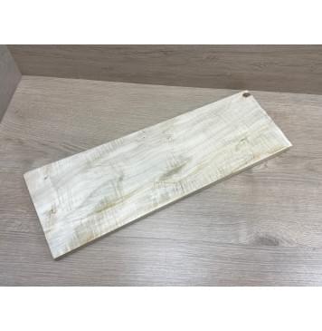 Клён Белый Явор, Волнистый заготовка на топ Смешанный А Волна А 17.5х175х510 мм (1шт под распил)-0