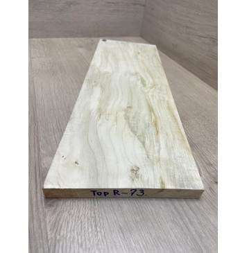 Клён Белый Явор, Волнистый заготовка на топ Смешанный А Волна А 17.5х175х510 мм (1шт под распил)-3