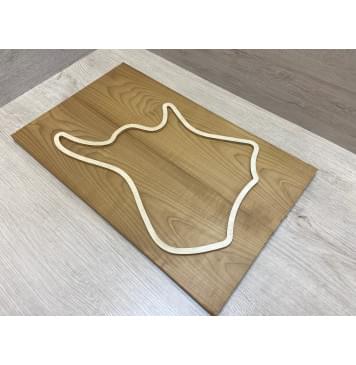 Клён Белый Печеный 180гр заготовка на топ для Тревел гитары Тангент АА 15.5х148х480 мм - 2 шт (книжкой)-3