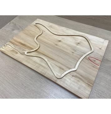 Клён Американский заготовка на топ для Тревел гитары Смешанный А 24х296х430-450 мм - 2 шт. (книжкой)-1