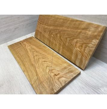 Вишня Американская Волнистая заготовка на топ Тангент ААА Волна ААА 20.5х237-241х570 мм - 2 шт. (книжкой)-3