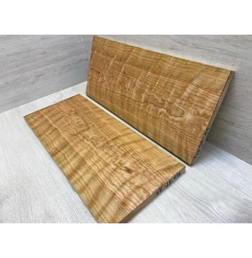 Вишня Американская Волнистая заготовка на топ Тангент ААА Волна ААА 20.5х242х570 мм - 2 шт. (книжкой)-2