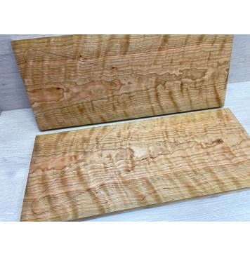 Вишня Американская Волнистая заготовка на топ Тангент ААА Волна ААА 20.5х242х570 мм - 2 шт. (книжкой)-4