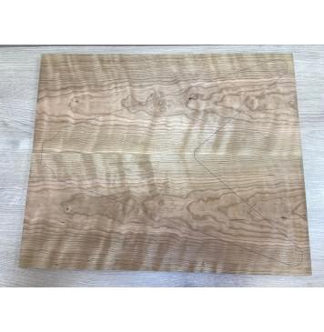 Вишня Американская Волнистая заготовка на топ Тангент ААА Волна ААА 20.5х236х570 мм - 2 шт. (книжкой)-2