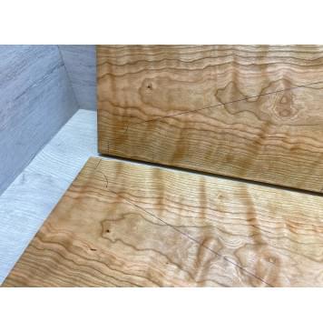 Вишня Американская Волнистая заготовка на топ Тангент ААА Волна ААА 20.5х236х570 мм - 2 шт. (книжкой)-10