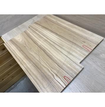 Ясень Оливковый заготовка на топ Тангент ААА 18х290х620 мм - 2 шт. (книжкой)-6