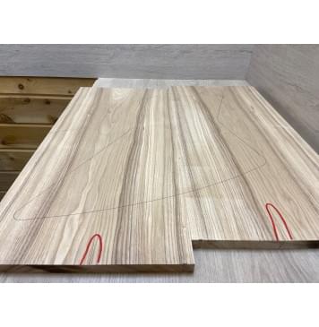 Ясень Оливковый заготовка на топ Тангент ААА 18х290х620 мм - 2 шт. (книжкой)-4