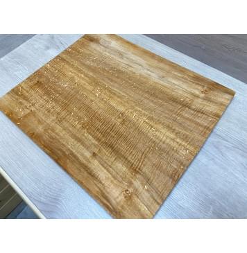 Клён Американский Spalted Волнистый заготовка на топ Смешанный АА Волна АА 18х205-212х482 мм (2шт книжкой)  Уценка-гнилостные поражения древесины,под стабилизацию или работу с порозаполнителями-0