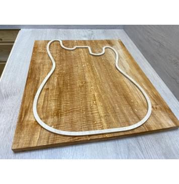 Клён Американский Spalted Волнистый заготовка на топ Смешанный АА Волна АА 18х205-212х482 мм (2шт книжкой)  Уценка-гнилостные поражения древесины,под стабилизацию или работу с порозаполнителями-6