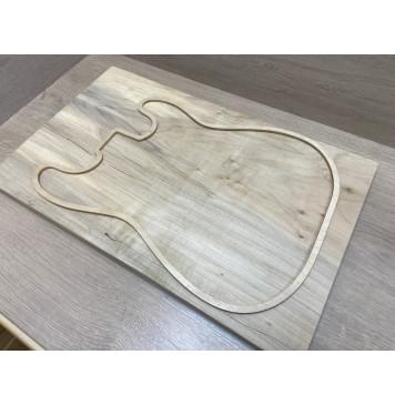 Клён Американский заготовка на топ Смешанный АА 26х359х578 мм - (цельный)-2