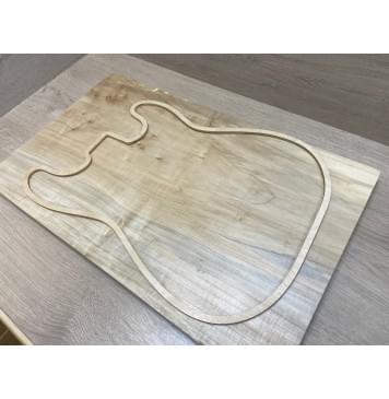 Клён Американский заготовка на топ Смешанный АА 26х359х578 мм - (цельный)-5