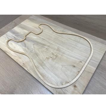 Клён Американский заготовка на топ Смешанный АА 30х358х585 мм - (цельный)-2