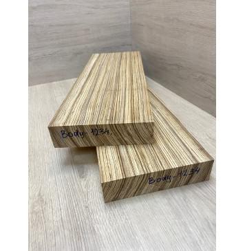 Зебрано заготовка корпуса Радиал АА 50х192х515-555 мм (2шт)-5