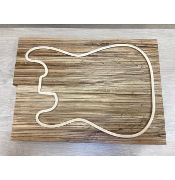 Зебрано заготовка корпуса Радиал АА 49х192х520-537 мм (2шт)-2