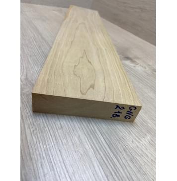 Клён Печёный 150 гр заготовка грифа безголовой гитары Тангент ААА 30х129х640 мм-2