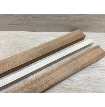 Сапели/Клён Белый Явор,Волнистый/Сапели заготовка для переклеенного грифа электрогитары Радиал ААА Волна АА 24.5х(46-19-46)х795 мм - из 3х частей-5