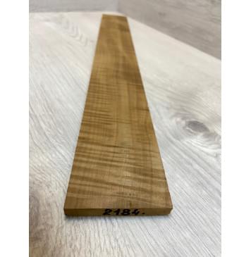 Клён Волнистый Печёный 180 гр заготовка накладки для электрогитары Радиал АА Волна ААА 9.5х69-67х560 мм-3