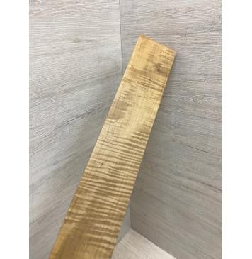 Клён Волнистый Печёный 180 гр заготовка накладки для электрогитары Радиал АА Волна ААА 9.5х69-67х560 мм-5