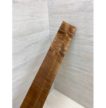 Клён Волнистый Печёный 180 гр заготовка накладки для электрогитары Радиал АА Волна ААА 9.5х69-67х560 мм-12