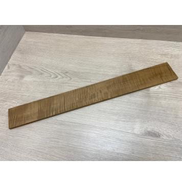 Клён Волнистый Печёный 180 гр заготовка накладки для электрогитары Радиал АА Волна ААА 10х69-66х560 мм-2