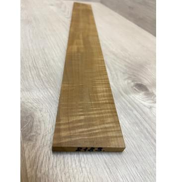 Клён Волнистый Печёный 180 гр заготовка накладки для электрогитары Радиал АА Волна ААА 10х69-66х560 мм-3