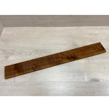 Клён Волнистый Печёный 180 гр заготовка накладки для электрогитары Радиал АА Волна ААА 10х69-66х560 мм-8