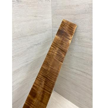 Клён Волнистый Печёный 180 гр заготовка накладки для электрогитары Радиал АА Волна ААА 10х69-66х560 мм-13