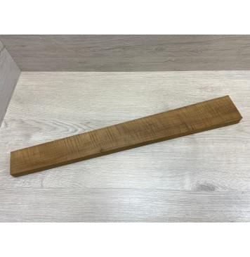 Клён Волнистый Печёный 180 гр заготовка грифа безголовой гитары Радиал АА Волна ААА 25.5х60-78х607 мм (Уценка-сучок)-10