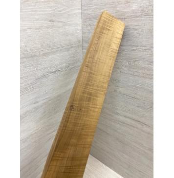 Клён Волнистый Печёный 180 гр заготовка грифа безголовой гитары Радиал АА Волна ААА 25.5х60-78х607 мм (Уценка-сучок)-8