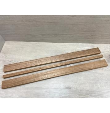 Махагон Кая заготовка грифа электрогитары Радиал АА 22х(49.5-19.5-49.5)х742 мм - из 3х частей-0