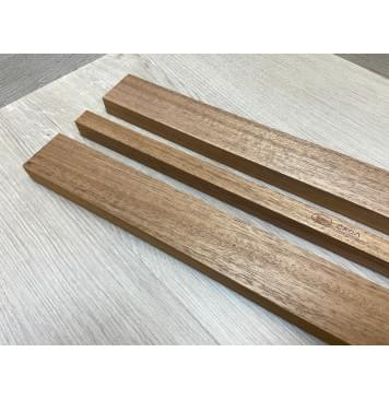 Махагон Кая заготовка грифа электрогитары Радиал АА 22х(49.5-19.5-49.5)х742 мм - из 3х частей-3