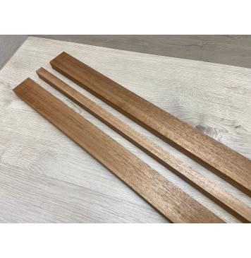 Махагон Кая заготовка грифа электрогитары Радиал АА 22х(49.5-19.5-49.5)х742 мм - из 3х частей-7