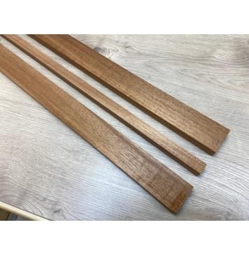 Махагон Кая заготовка грифа электрогитары Радиал АА 22х(49.5-19.5-49.5)х742 мм - из 3х частей-8