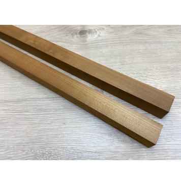 Клён Печёный 180гр заготовка для переклеенного грифа безголовой гитары Радиал АА 29х(29-29)х615 мм - из 2х частей-8