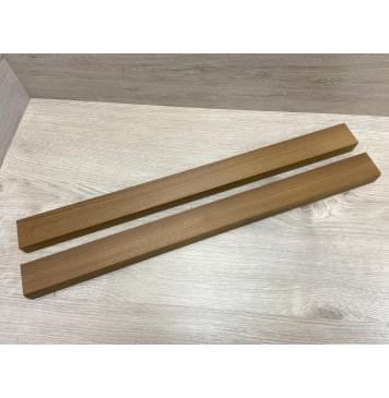 Клён Печёный 180гр заготовка для переклеенного грифа безголовой гитары Радиал ААА 25х47х585 мм - из 2х частей-0