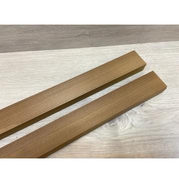 Клён Печёный 180гр заготовка для переклеенного грифа безголовой гитары Радиал ААА 25х47х585 мм - из 2х частей-1