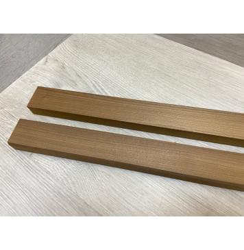 Клён Печёный 180гр заготовка для переклеенного грифа безголовой гитары Радиал ААА 25х47х585 мм - из 2х частей-2