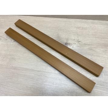 Клён Печёный 180гр заготовка для переклеенного грифа безголовой гитары Радиал ААА 25х47х585 мм - из 2х частей-6