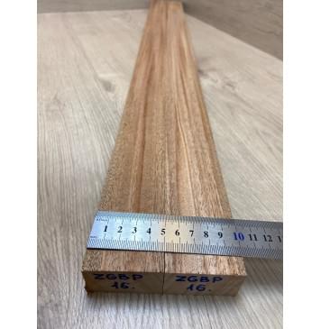 Махагон Кая заготовка для переклеенного грифа бас-гитары Радиал ААА 28х49х940 мм - из 2х частей-3