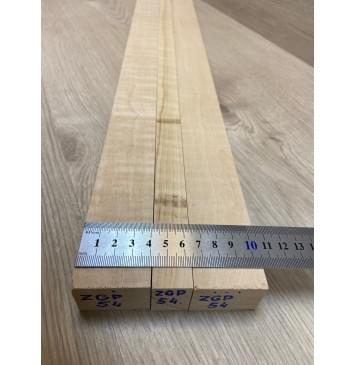 Ольха Волнистая заготовка грифа электрогитары Смешанный ААА Волна ААА 28х(40-21-40)х660 мм - из 3х частей-3