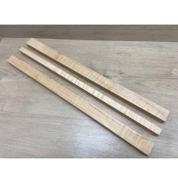 Ольха Волнистая заготовка грифа электрогитары Смешанный ААА Волна ААА 28х(40-21-40)х660 мм - из 3х частей-4